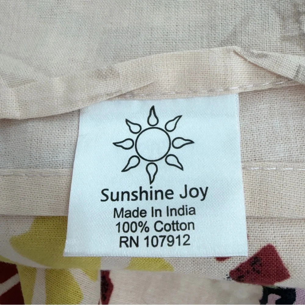Sunshine Joy Mexican Day of the Dead Peach Tapestry 94 x 58.5”